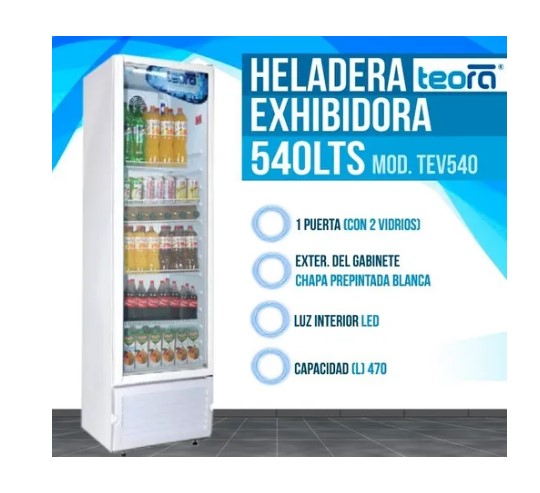 Heladera exhibidora Teora TEV 540 - Imagen 2